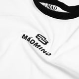  Áo Thun Form Boxy MM Era Madmind - Phối 2 Sọc Tay Ngắn, Premium Cotton Màu Trắng 