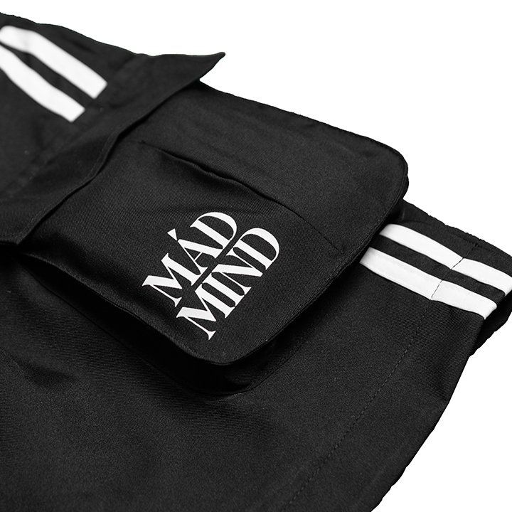  Váy 2 Sọc Túi Hộp 2 Stripe Pocket Mini Skirt Màu Đen 