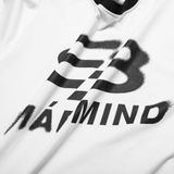  Áo Thun Form Boxy MM Motion Madmind - Phối 2 Sọc Tay Ngắn, Premium Cotton Màu Trắng 