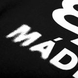  Áo Thun Form Boxy MM Motion Madmind - Phối 2 Sọc Tay Ngắn, Premium Cotton Màu Đen 