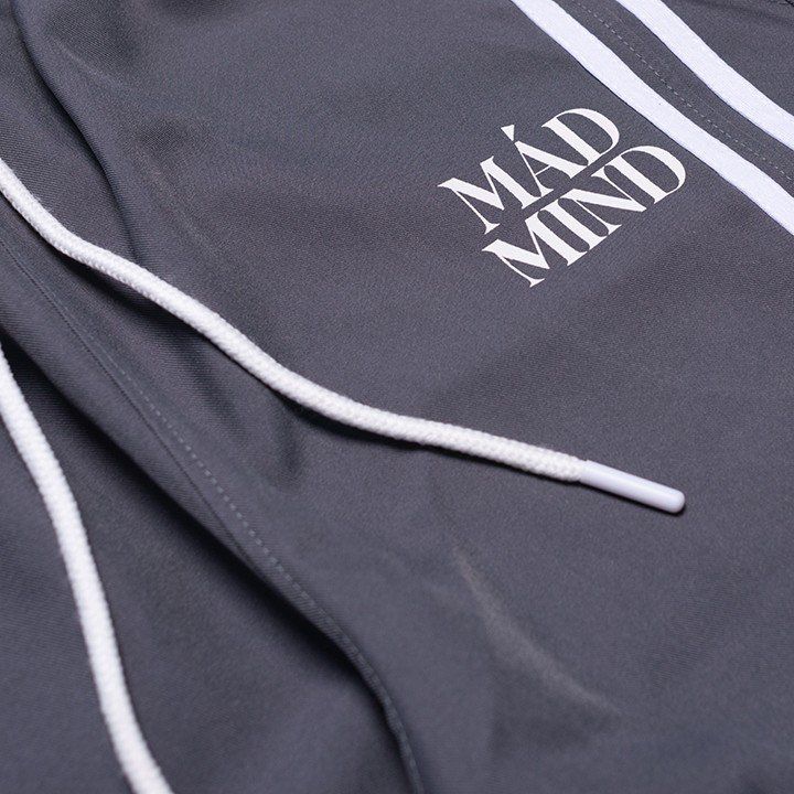  Quần Dài Phối 2 Sọc Túi Hộp 2 Stripe Pocket Pants Màu Xám Đậm 