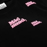  Áo Thun In Nổi Round Croptop Madmind - Màu Đen 