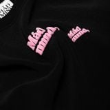  Áo Thun In Nổi Round Croptop Madmind - Màu Đen 