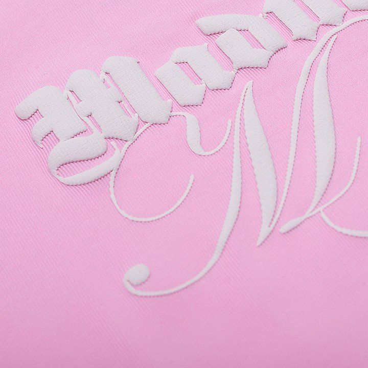  Áo Thun Croptop Phối 2 Sọc Double M Croptop Madmind - Màu Hồng 