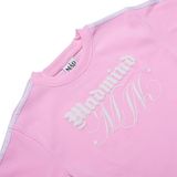  Áo Thun Croptop Phối 2 Sọc Double M Croptop Madmind - Màu Hồng 