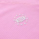  Áo Thun Cổ Tim Phối 2 Sọc Form Baby Centre Madmind With V-Neck - Vải Waffle Màu Hồng 