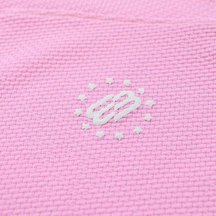  Áo Thun Cổ Tim Phối 2 Sọc Form Baby Centre Madmind With V-Neck - Vải Waffle Màu Hồng 