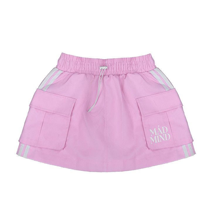  Váy 2 Sọc Túi Hộp 2 Stripe Pocket Mini Skirt Màu Hồng 