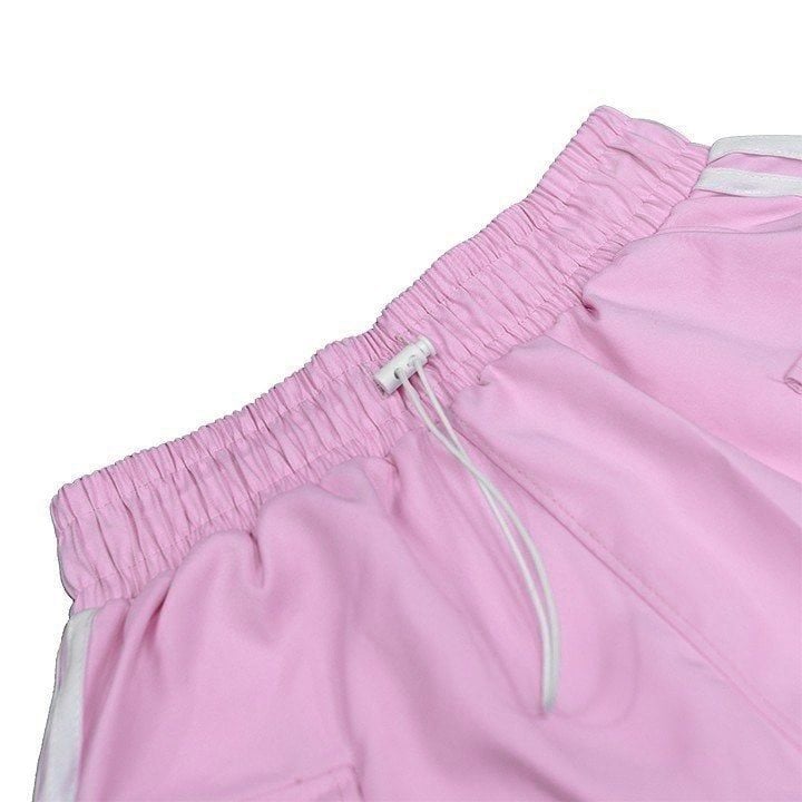  Váy 2 Sọc Túi Hộp 2 Stripe Pocket Mini Skirt Màu Hồng 