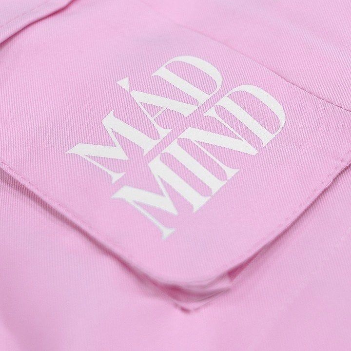  Váy 2 Sọc Túi Hộp 2 Stripe Pocket Mini Skirt Màu Hồng 