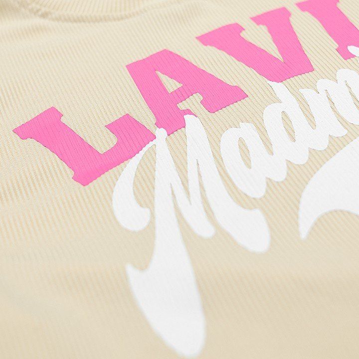  Áo Thun Lavie Croptop Madmind - Màu Be 