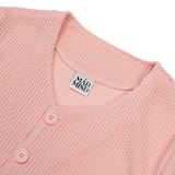  Áo Croptop Len Tay Dài Cropped Wool Jacket - Màu Hồng 