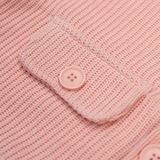  Áo Croptop Len Tay Dài Cropped Wool Jacket - Màu Hồng 