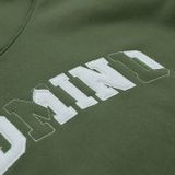  Áo Hoodie Tay Dài Thêu Chữ, Nỉ Bông Ripped Logo Hoodie - Màu Rêu 