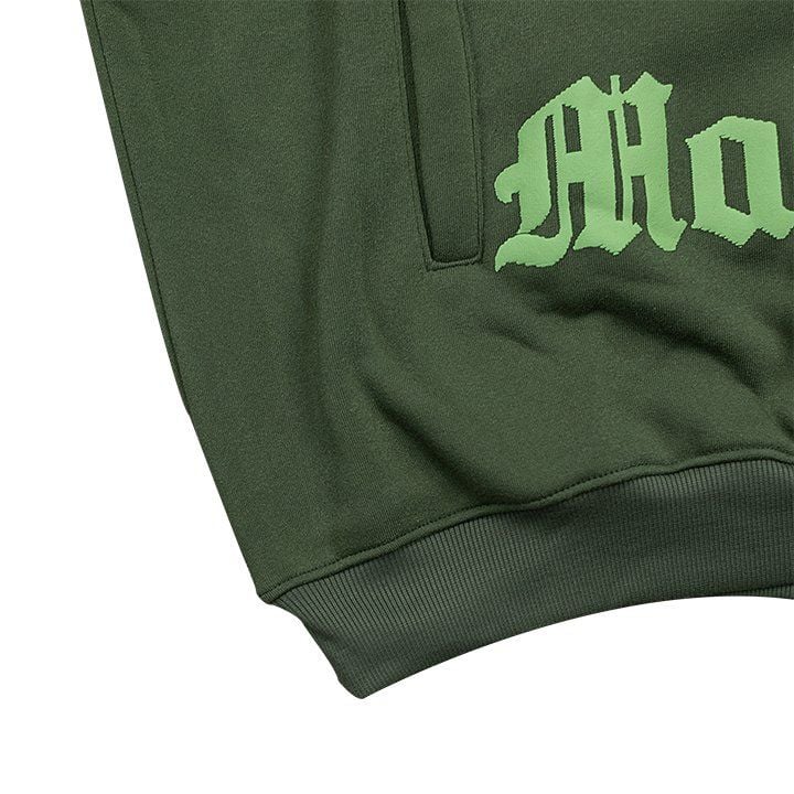  Áo Hoodie Tay Dài In Nổi, Nỉ Bông Mama Hoodie - Màu Rêu 