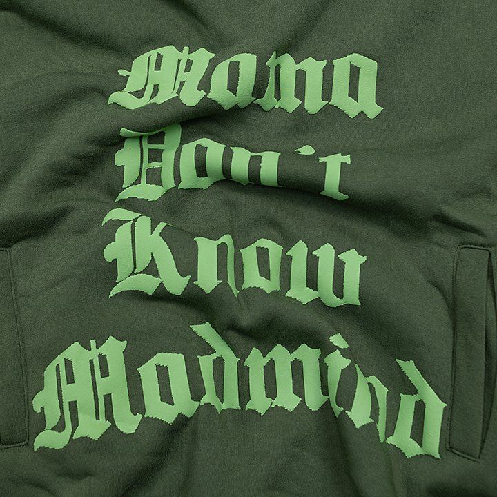  Áo Hoodie Tay Dài In Nổi, Nỉ Bông Mama Hoodie - Màu Rêu 