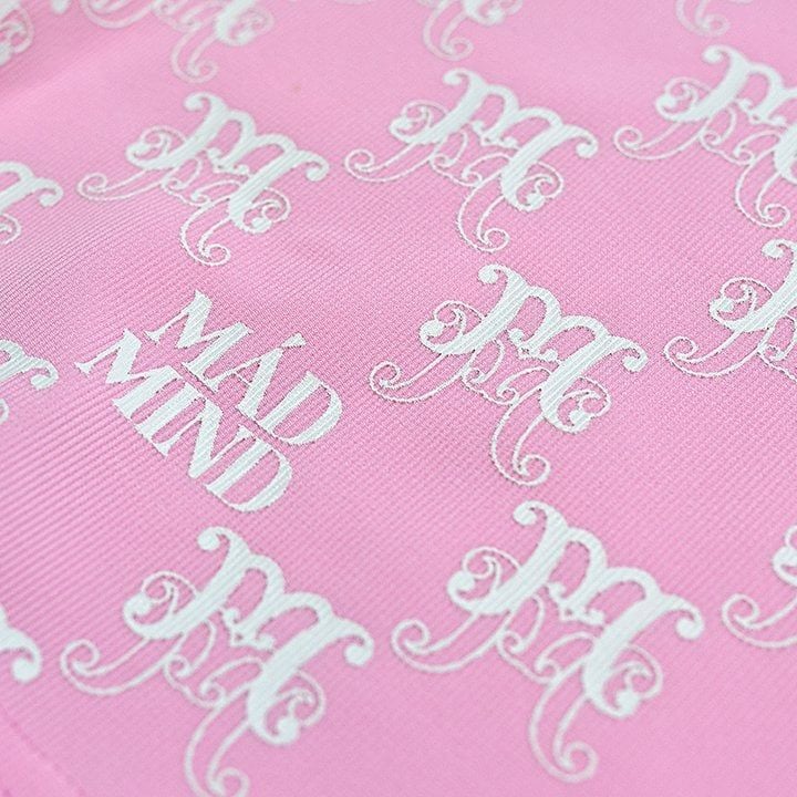  Áo Thun Croptop Monogram Madmind - Hồng 