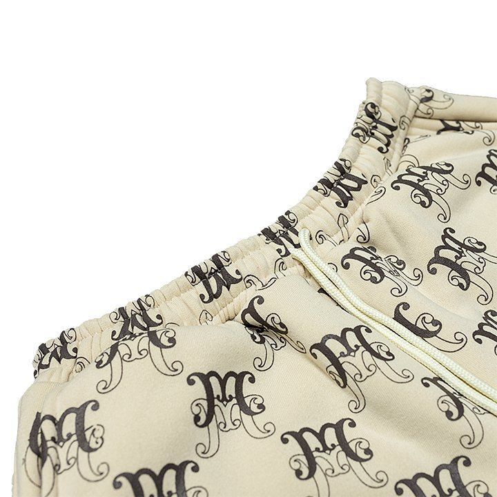 Quần Shorts Nỉ Bông Monogram - Màu Be 