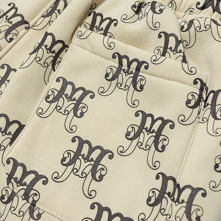  Quần Shorts Nỉ Bông Monogram - Màu Be 