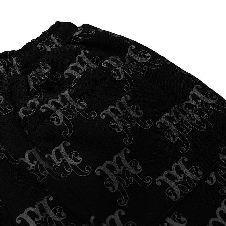  Quần Shorts Nỉ Bông Monogram - Màu Đen 