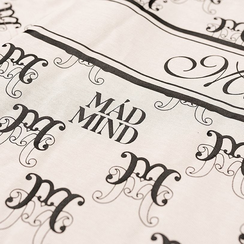  Áo Thun Cotton Premium Sup Monogram Madmind - Cream 