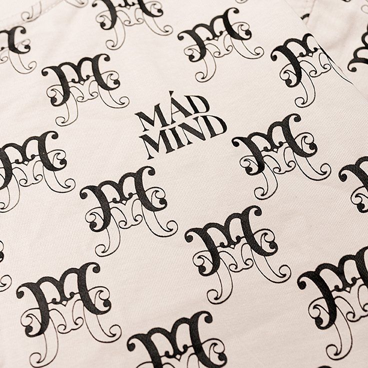  Áo Thun Cotton Premium Sup Monogram Madmind - Cream 
