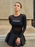 Áo Lưới Tay Dài Madmind - Sheer Long Sleeve 