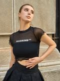  Áo Lưới Tay Ngắn Madmind - Sheer Croptop 