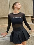  Áo Lưới Tay Dài Madmind - Sheer Long Sleeve 