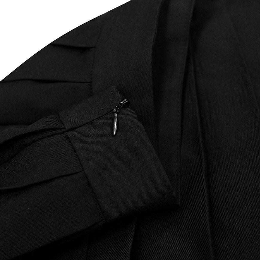  Chân Váy Ngắn Xếp Ly Phối Ren Madmind ( Có Quần Bảo Hộ ) - Girlfriend Pleated Mini Skirt 