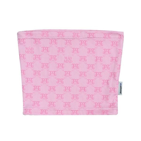  Áo Quây 2 Lớp Thun Gân Cao Cấp Monogram Tube Madmind - Áo Ống Màu Hồng 