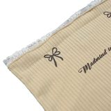  Áo Quây Nơ, Phối Ren, Thun Gân Cao Cấp Pure Tube Madmind - Màu Be 