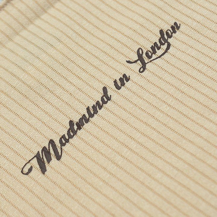  Áo Quây Nơ, Phối Ren, Thun Gân Cao Cấp Pure Tube Madmind - Màu Be 