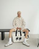  Túi Tote Có Dây Kéo Vải Bố Madmind Tote Bag Canvas - Màu Be 