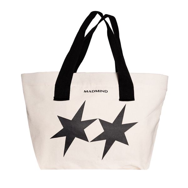  Túi Tote Có Dây Kéo Vải Bố Madmind Tote Bag Canvas - Màu Be 