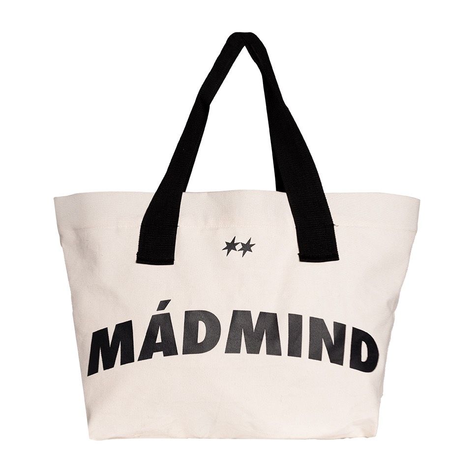  Túi Tote Có Dây Kéo Vải Bố Madmind Tote Bag Canvas - Màu Be 