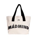  Túi Tote Có Dây Kéo Vải Bố Madmind Tote Bag Canvas - Màu Be 