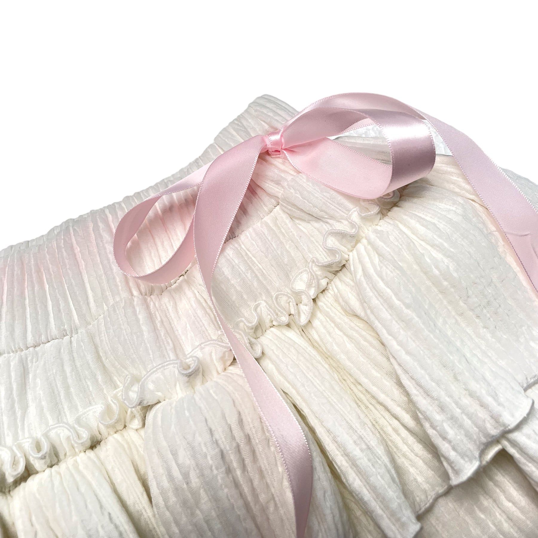  Váy Ngắn Xòe Tầng Có Quần Bảo Hộ Bowie Coquette Mini Skirt - Màu Trắng 