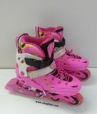  Patin màu hồng Flying Eagle size 33 co giãn 37 (Tầm chân size 31 32 vẫn đi tốt). (Độ mới khoảng 90%) 