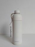  Bình giữ nhiệt Lock n Lock màu trắng kem 500ml có qoai đeo. 