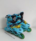  Patin màu xanh Cougar chất lượng size 35 co giãn 38. Giày lành lặn không nứt vỡ, bánh xe đẹp, độ bền cao. 