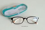  Gọng kính trẻ em màu đen càng trắng Elfin Hàn Quốc. Gọng kính nhẹ, đeo ôm chắc chắn 