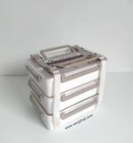  Bộ 3 hộp đựng đồ ăn tủ lạnh hoặc đi giã ngoại 2WAYPACK (Hàng Nhật).(Mới 90%)(Vài xước nhẹ không tránh khỏi) 