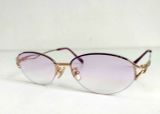 Gọng kính nữ nửa viền titanium sắc tím và màu vàng tây Empire Ramor (Made in Japan). 