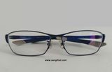  Gọng kính titanium màu xanh navy tím than I-Athlete (IA-472). Gọng đẹp, độ mới cao, không một vết xước. 
