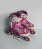  Patin cho bé gái màu hồng cánh sen Oxelo size 26 co giãn 29 (165cm 18.5cm) Bé tầm từ 2 tuổi đến 5 tuổi. 