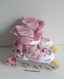  Patin màu hồng trắng Cougar size 34 co giãn 37 độ mới cao (Chân tầm 31 32 vẫn đi vừa tốt) 