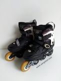  Giày patin màu đen Flying Eagle S5S+ size 38 co giãn 42. (Size 36 vẫn có thể đi tốt). 