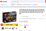  Lego technic real - set 42060 Máy xúc, roadwork crew ...hoạt động tốt các chức năng 