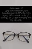  Gọng kính Nicola-020 CLGR. Gọng đẹp như mới, 96% nhẹ, mềm 
